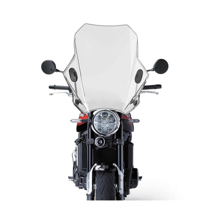 YULEGUDI Motorrad Windschild Für K&awasaki Für Z900RS Für Z900 RS Für Z 900 RS 2018-2022 Motorrad Frontscheibe Windschutzscheibe Bildschirm Wind Schild Deflektor Schutz(Transparent) von YULEGUDI