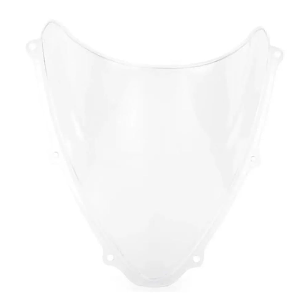 YULEGUDI Motorrad Windschild Für Suzu&ki Für GSXR 600 K7 Für GSX-R 750 K6 2006 2007 Windschutzscheibe Windabweiser Bildschirm Double Bubble Windschutzscheibe(Transparent) von YULEGUDI