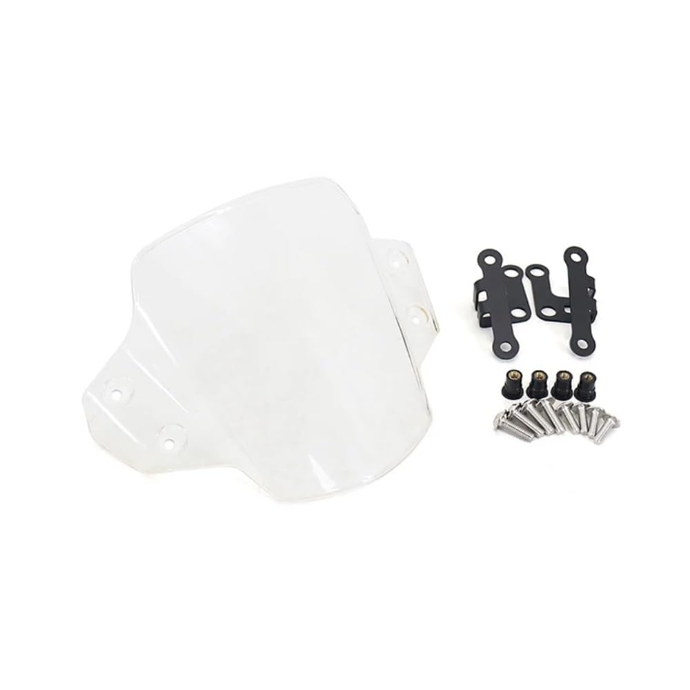 YULEGUDI Motorrad Windschild Für Y&amaha Für MT-09 Für MT09 2021 2022 2023 Motorrad Windschutzscheibe Windschutz(Transparent) von YULEGUDI