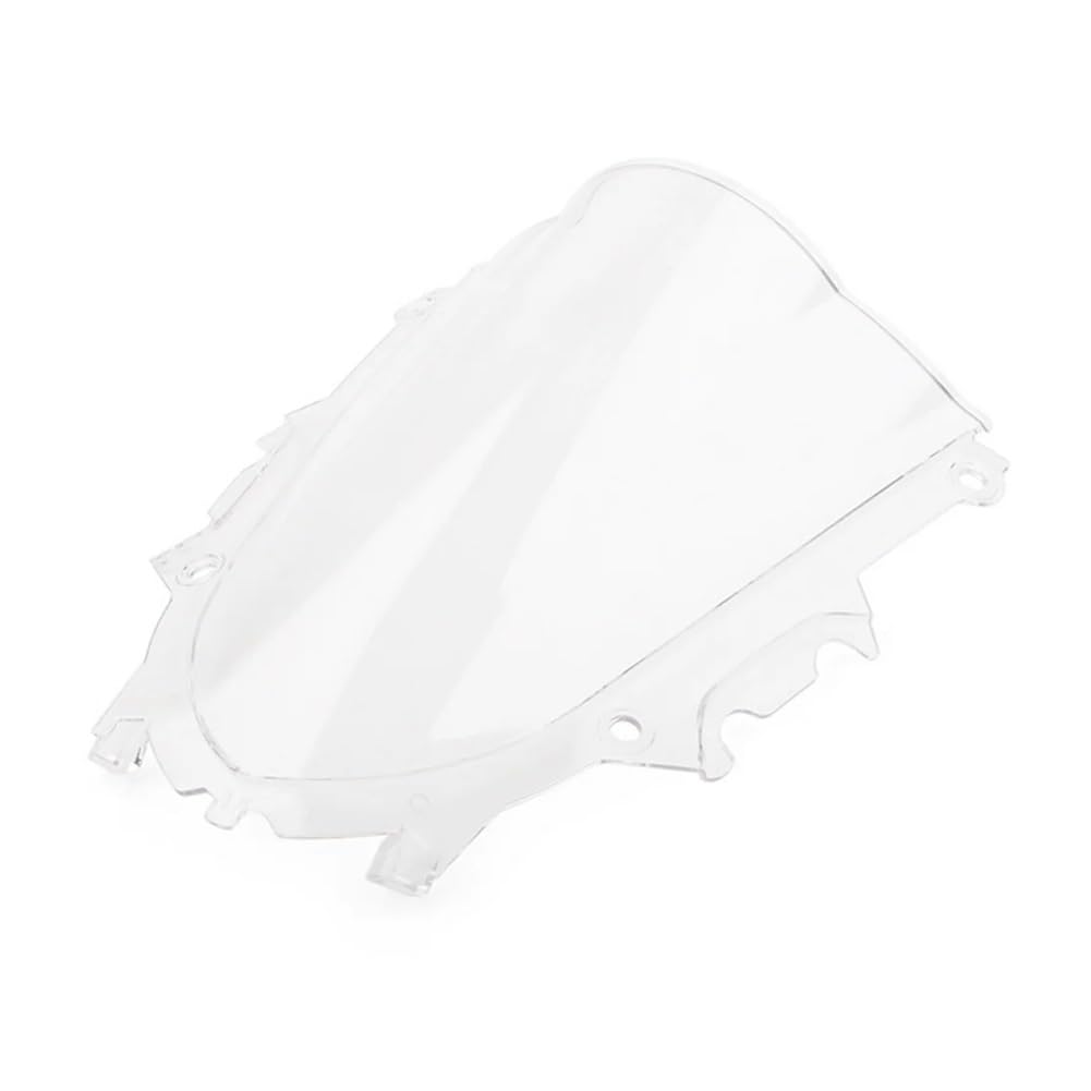 YULEGUDI Motorrad Windschild Für Y&amaha Für YZF R25 R3 2019 2020 2021 2022 Motorrad Bildschirm Double Bubble Windschutzscheibe Deflektor Schutz Windschutzscheibe(White) von YULEGUDI