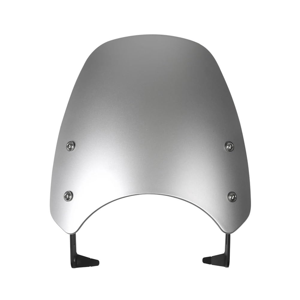 YULEGUDI Motorrad Windschild Motorrad Klassische Fliegengitter Windschutz Für TRIUM&PH Für Bonneville Für Scrambler 1200 XE/XC/BE 2019 2020 2021 2022(Silver) von YULEGUDI