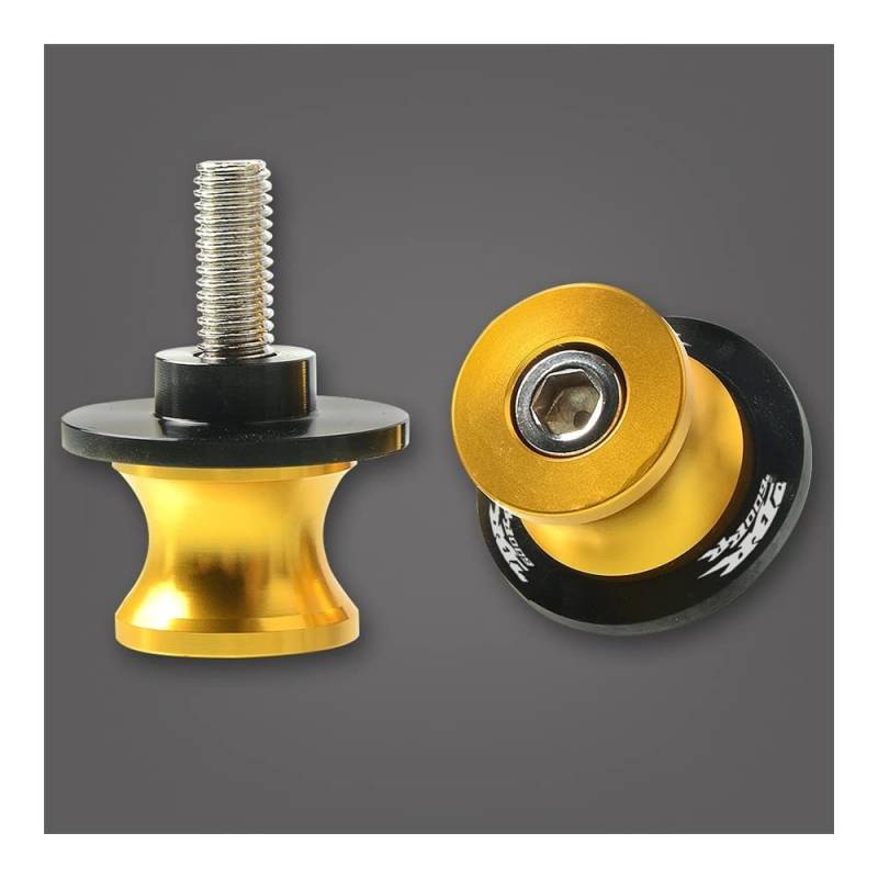 YULEGUDI Schwingenschutz Montageständer Für Hon┐da CBR600RR 2003 2004 2005 2006 2007 2008 2009 2010 2011 2012-2019 Motorrad 8MM Schwingenspulen Slider Stand Schrauben(Gold) von YULEGUDI