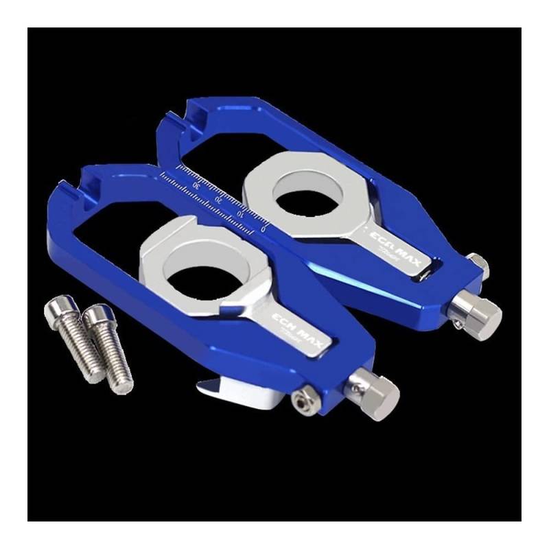 YULEGUDI Schwingenschutz Montageständer Für Y&amaha TMAX Tmax560 TMAX 560 TECH MAX 2020 2021 2022 Motorrad Hinterrad Achsblöcke Kettenspanner Spanner Schwingenspulen(A Blue) von YULEGUDI