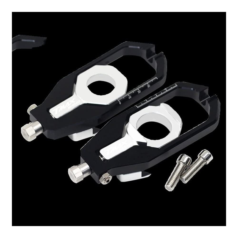 YULEGUDI Schwingenschutz Montageständer Für Y&amaha TMAX Tmax560 TMAX 560 TECH MAX 2020 2021 2022 Motorrad Hinterrad Achsblöcke Kettenspanner Spanner Schwingenspulen(TMAX560 Black) von YULEGUDI