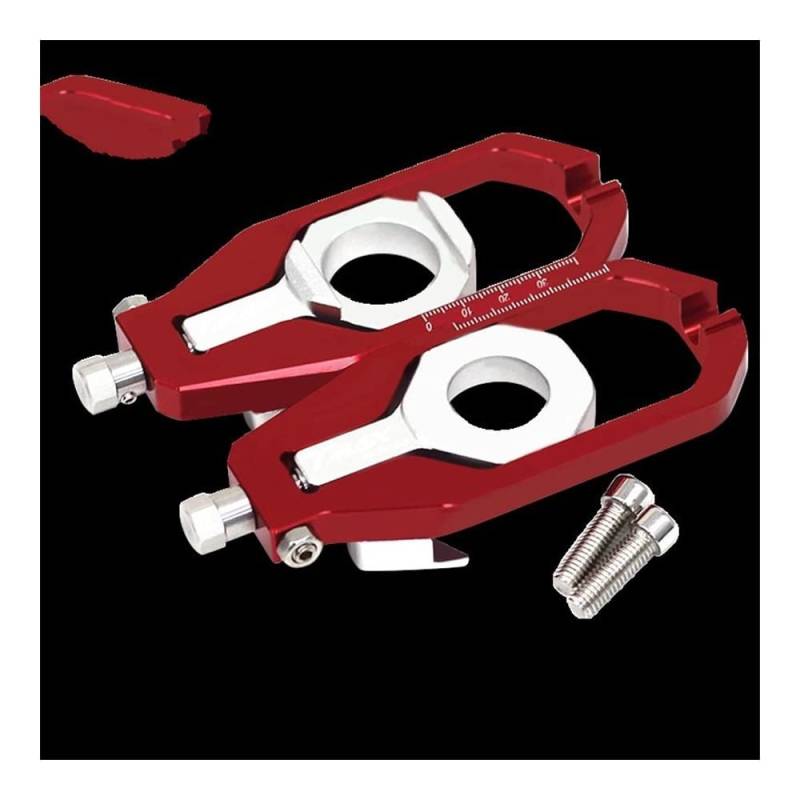 YULEGUDI Schwingenschutz Montageständer Für Y&amaha TMAX Tmax560 TMAX 560 TECH MAX 2020 2021 2022 Motorrad Hinterrad Achsblöcke Kettenspanner Spanner Schwingenspulen(TMAX560 Red) von YULEGUDI