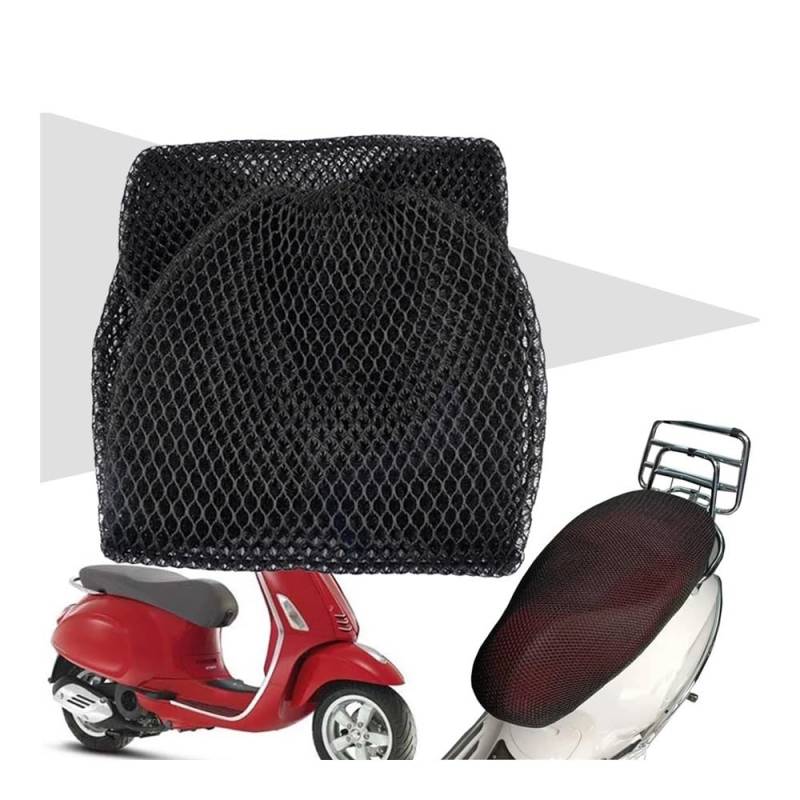 YULEGUDI Stoff Sattel Sitzbezug Für Vespa Für Sprint Primavera LX LXV PX S 50 125 150 Mesh Sitzkissen Atmungsaktive Isolierung Sitzbezug Schutzpolster von YULEGUDI