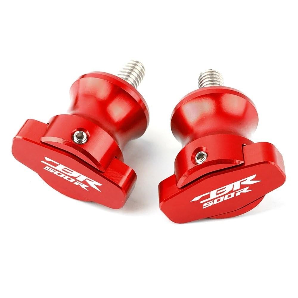 YULEGUDI Swing Arm Spulen 1 Paar Für Hon┐da Für CBR500R Für CBR 500R 2013-2016 2017 2018 CNC Moto Rahmen Schwinge Spulen Slider Steht Schrauben Schrauben 8MM(Red) von YULEGUDI