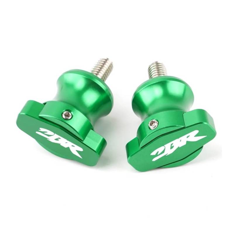 YULEGUDI Swing Arm Spulen Für Hon┐da Für CBR1000RR Für CBR600RR Für CBR954RR Moto Schwinge Spulen Slider Schwinge Rahmen Schrauben Stehen 8mm(Green) von YULEGUDI