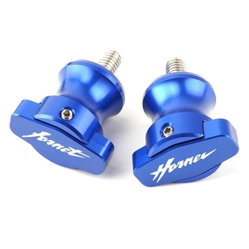 YULEGUDI Swing Arm Spulen Für Hon┐da Für Hornet Für CB600F Für CB599 CB600 Für CB1000RR Moto Schwinge Schwinge Spulen Slider Stand Schrauben Bolzen 8MM(Blue) von YULEGUDI