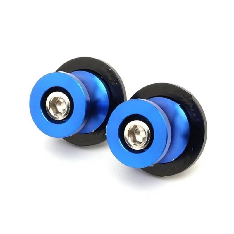 YULEGUDI Swing Arm Spulen Motorrad Schwinge Spulen Sliders Stand Schrauben 8MM 10MM Schrauben Für K&awasaki Für Ninja 250 300 400 650 1000SX Für ZX6R Für ZX10R(8MM Bolts Blue) von YULEGUDI