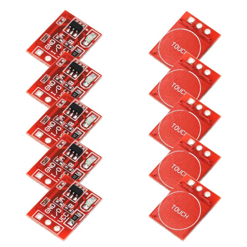 TTP223 Touch-Schalter-Modul, TTP223, kapazitive Schalter, Knopfmodul, geringer Stromverbrauch für lange Akkulaufzeit von YUNNIAN