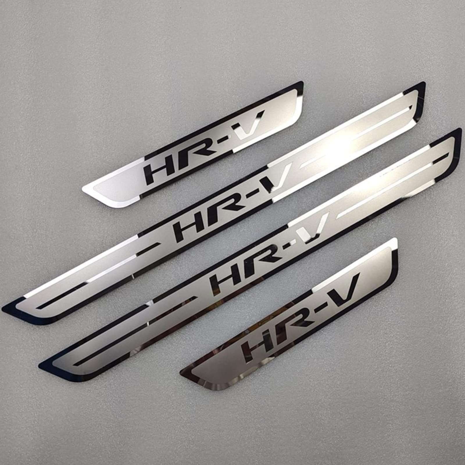 Auto Einstiegsleisten für Hon-da HRV HR-V 2014 2015 2016,4 Stück Edelstahl-Türschwellen, Kratzfestes und Verschleißfestes - Innen-Styling-Zubehör,Silver von YUPACK