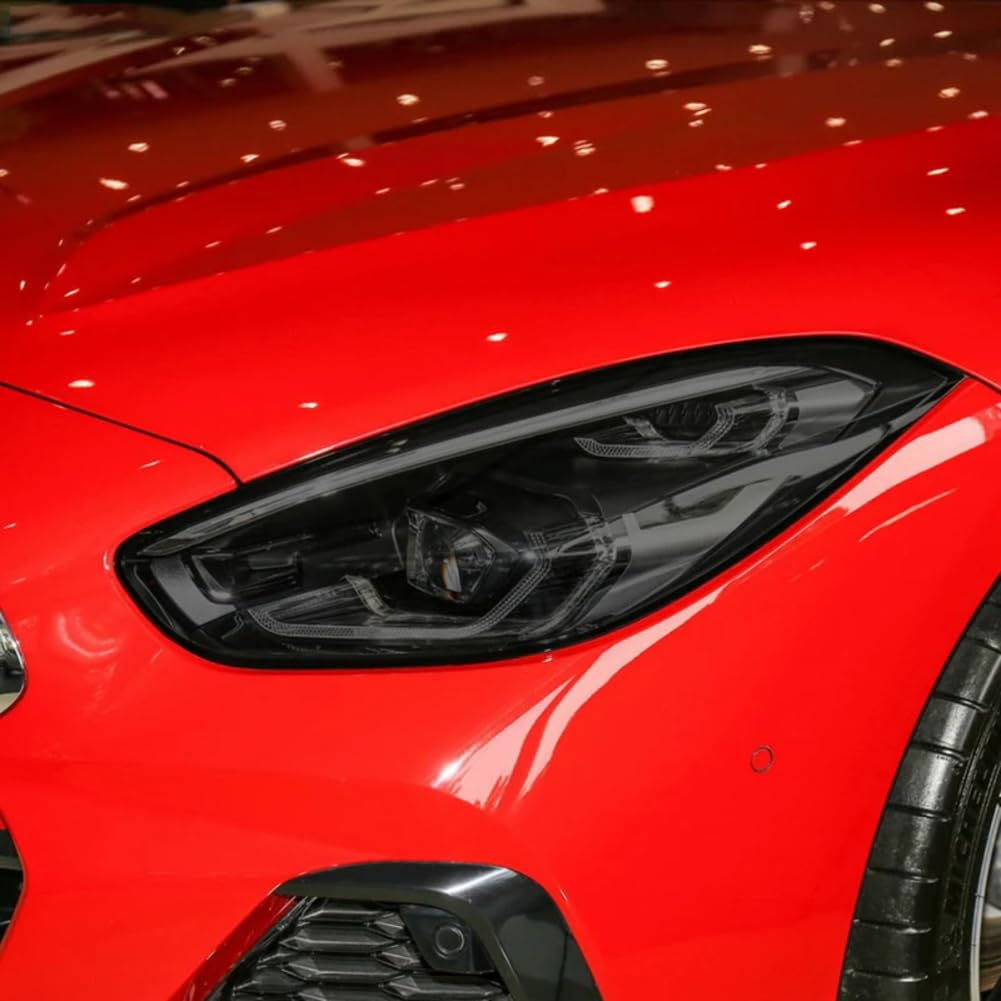 Autoscheinwerfer Schutzfolie Rücklicht Rauchschwarz Tönung Wrap Vinyl Transparent TPU Aufkleber, Für BMW Z4 G29 2019 2020 2021 von YURME