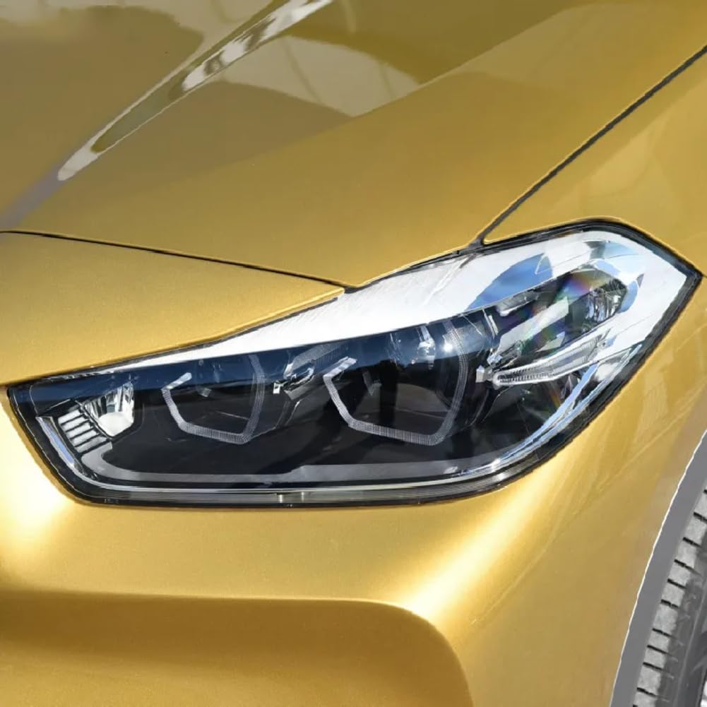 Autoscheinwerfer-Tönung, für BMW X2 F39 2017-heute, rauchschwarze Schutzfolie, Vinylschutz, transparentes TPU-Aufkleberzubehör von YURME