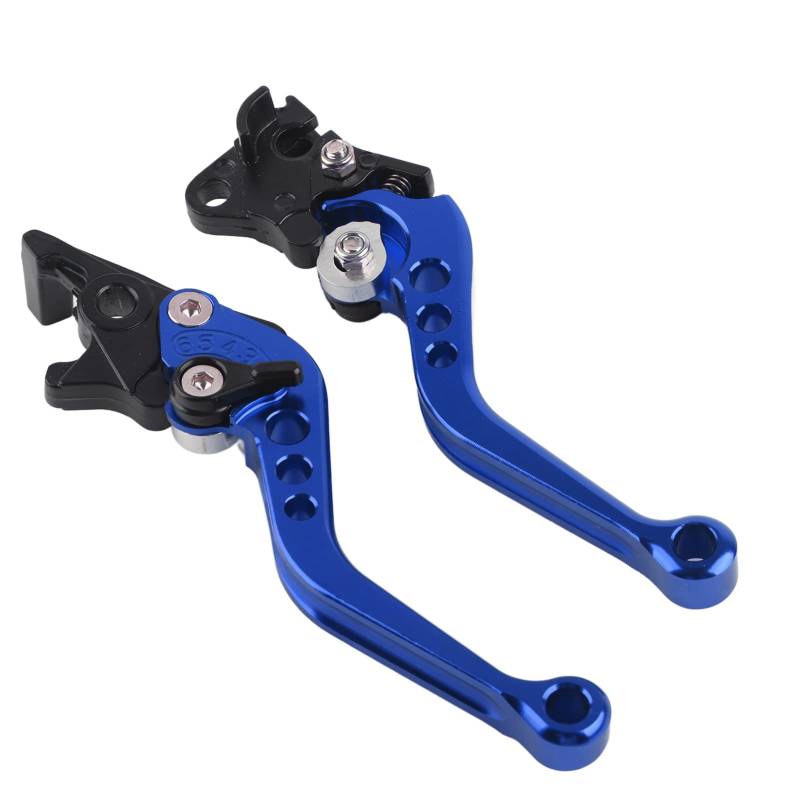 Motorrad-Bremshebel, Universal-Kupplungshebel, 1 Paar CNC-Aluminium-Motorrad-Kupplungstrommel-Bremshebelgriff für die Meisten Motorräder GY6 CG125 (Blau) von YUYTE