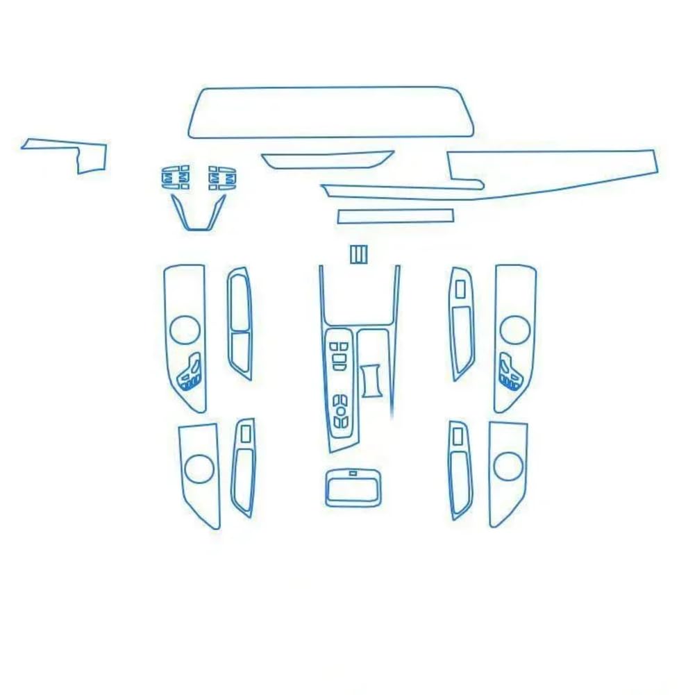 Für Chery Arrizo 8 2022 Autoinnenausstattung Center Navigator Console Transparente TPU-Schutzfolie Anti-Kratz-Reparaturzubehör von YVFGVZJG