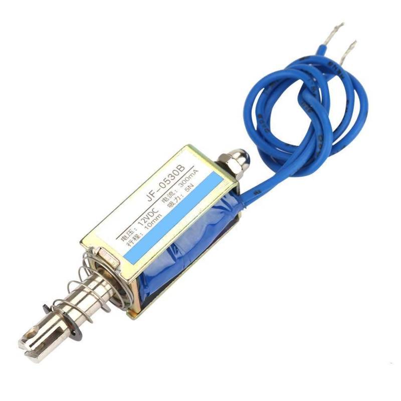 12V DC Elektromagnet Automatisierungssteuerung 300mA DC Pull Elektromagnet 5N Einziehbarer Bereich 10mm von YWBL-WH