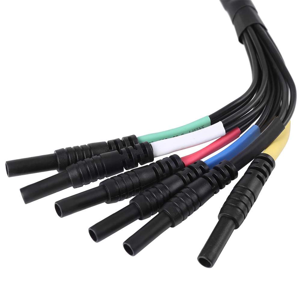 YWBL-WH HT306 6 Kanal Breakout Kabel für Selbstdiagnose Oszilloskope(schwarz), Terminals von YWBL-WH