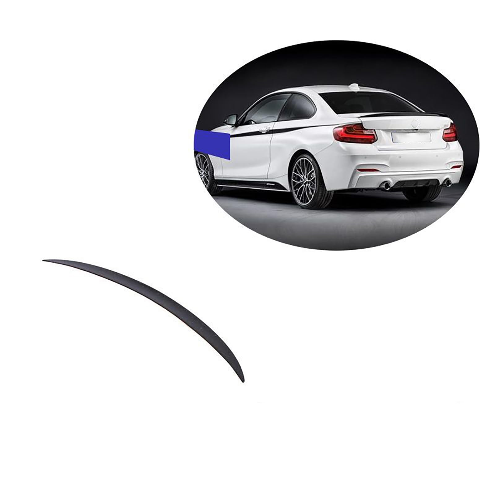 Auto Heckspoiler für BMW 2 Series COUPEM2 2014 2015 2016 2017, Hintere Kofferraum Fenster Dachspoiler Karosserie Styling Exterieur Zubehör von YWDGFC