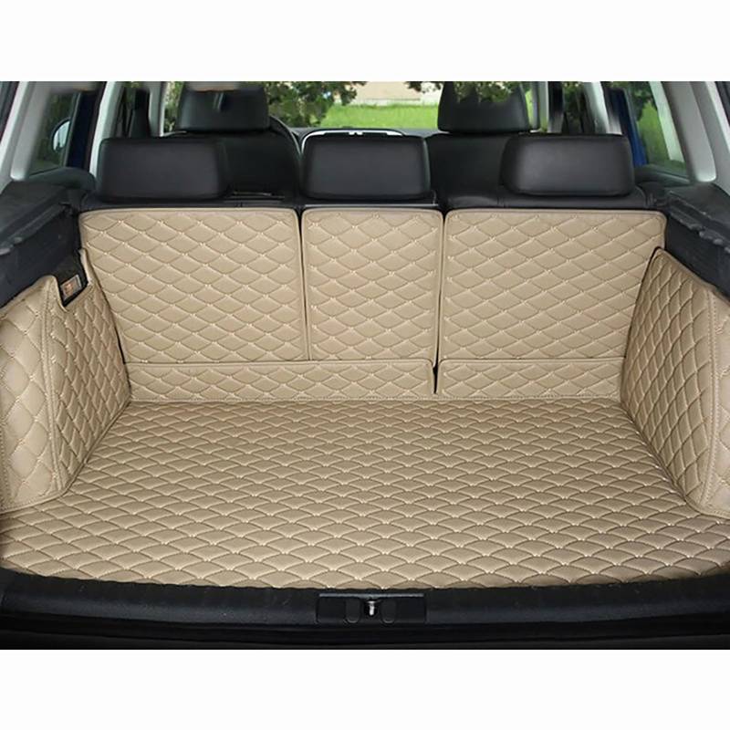 Kofferraum Schutzmatte für Land Rover Range Rove(5seats) 2018-2019, Kofferraummatte rutschfest Kofferraumschutz Autoteile,Beige von YWDGFC