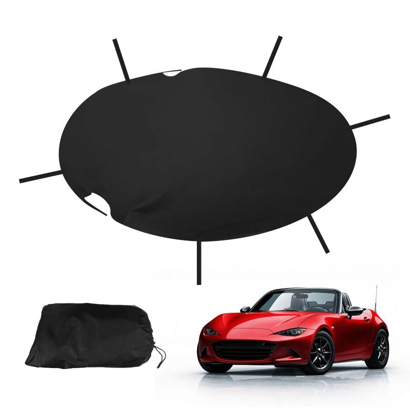 YWNYT Halbgarage Wasserdicht Autoabdeckung Ersatz für Mazda MX-5 MK1 MK2 MK2.5, 210D Oxford Soft Top Dachschutz von YWNYT