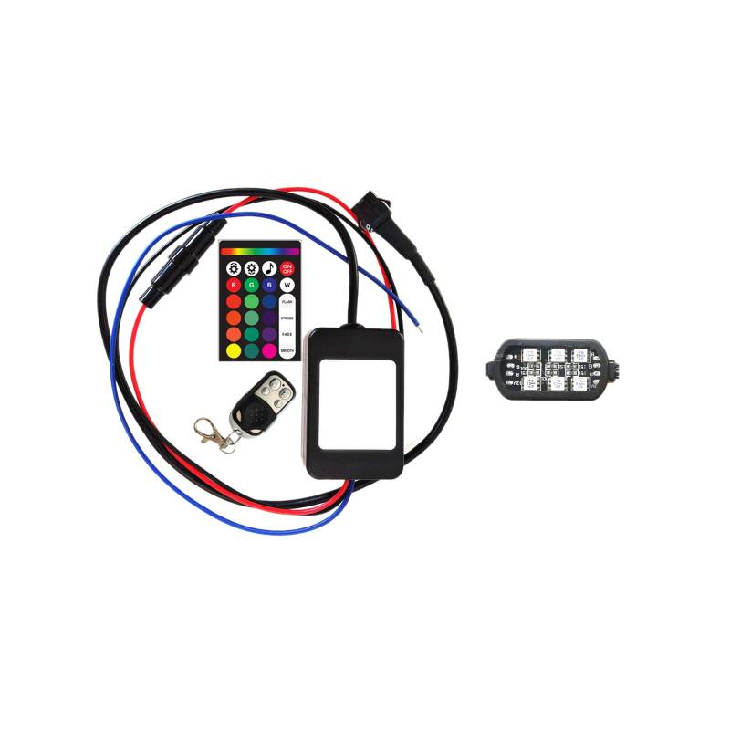 YWNYT 14-teiliges Motorrad-Unterleucht-LED-Licht-Set, IP65, wasserdichte Motorrad-Lichter, Bluetooth, mobile App, Fernbedienung, MagicRGB, Motorrad-LED-Leuchten von YWNYT