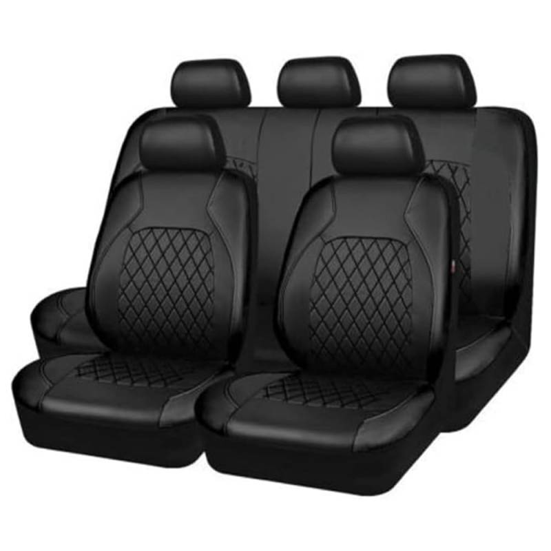 YWWNB Autositzbezüge für Land Rover Discovery3 (5seats) 2004 2005 2006 2007 2008 2009, Autositzbezug Vorne Hinten Schonbezüge Wasserdichter Sitzbezug Zubehör,Black1 von YWWNB