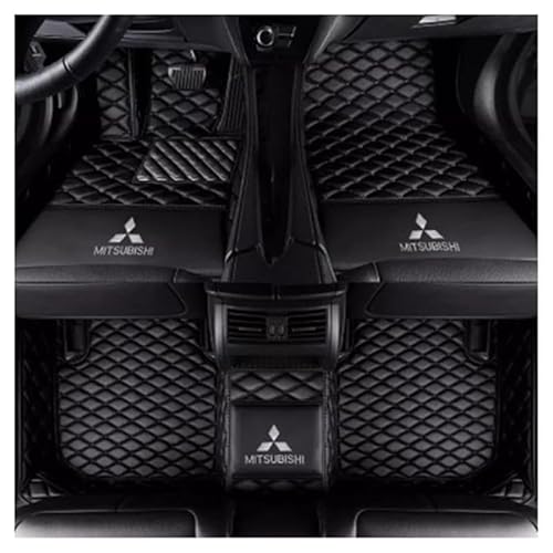 Leder Auto Fussmatten, für Mitsubishi ASX (RVR) 2011-2016 (LHD) Maß Auto FußMatten Teppich Matten Allwetter Fußmatten Zubehör,A von YWXKZZMX