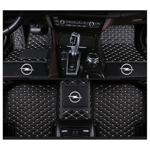 Leder Auto Fussmatten, für Opel Antara 2006-2015 (LHD) Maß Auto FußMatten Teppich Matten Allwetter Fußmatten Zubehör,D von YWXKZZMX