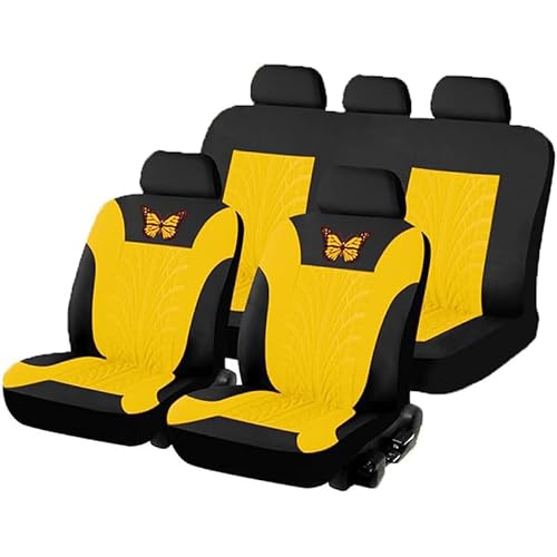 YWZQWJBC Auto Sitzbezüge Sets, für Op-EL/Vaux-Hall Corsa F/Corsa-e 2019-2022 2023+ Verschleißfest Auto Vorder- und Rücksitze sitzschutzbezüge,D von YWZQWJBC