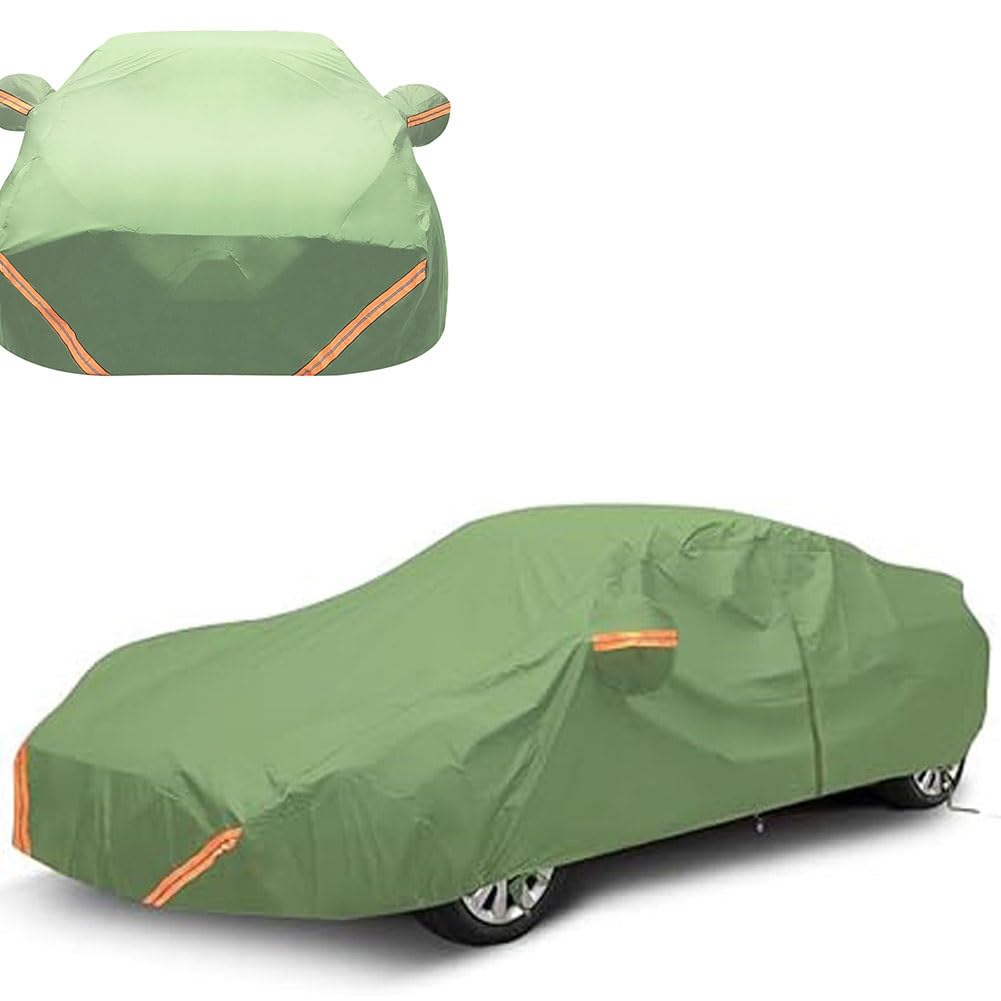 YXCMD Autoabdeckung für Dodge Challenger LC(2008-2021)|Maßgeschneiderte Allwetter-Vollgarage für den Außenbereich: Staubdicht UV-beständig Winddicht wasserdicht(Green) von YXCMD