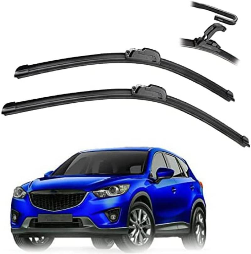 2 Teile/satz Frontscheibe Scheibenwischerblätter Pinsel Cutter Zubehör Für Mazda CX-5 CX5 KE MK1 2012 2013 2014 2015 2016 2017 von YXDSXYG