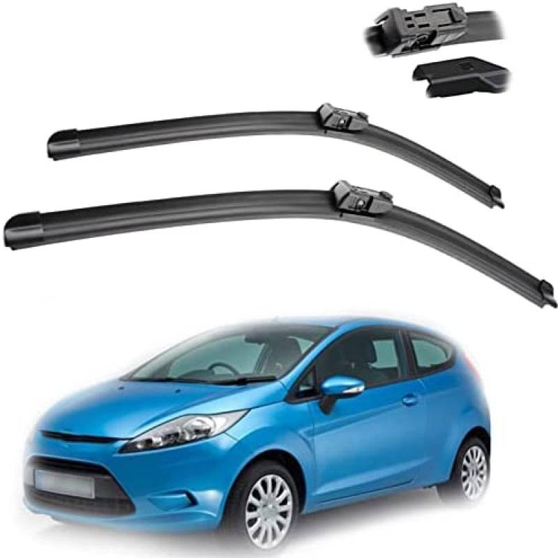 Auto-Frontscheibenwischerblätter, Bürstenschneider, Zubehör für Ford für Fiesta 7 2008 2009 2010 2011 2012 2013 2014 2015 2016 2017 2018 2019 2020 2021 Scheibenwischer von YXDSXYG