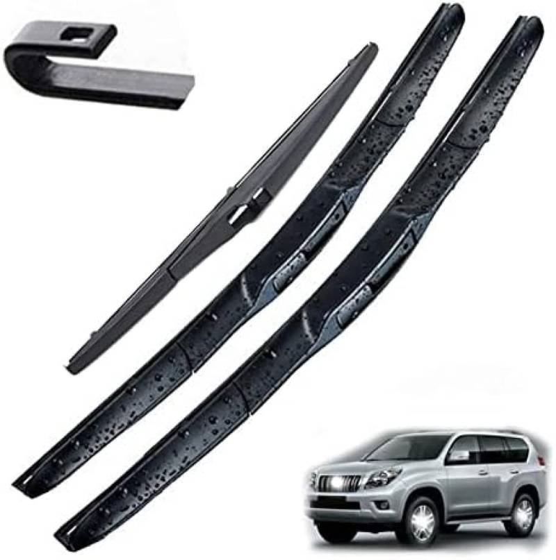 Scheibenwischer vorne und hinten Wischerblätter Set für Toyota für Prado J 150 J150 2009-2020 Windschutzscheibe Windschutzscheibe Fenster 26 "+ 20" + 12 " von YXDSXYG