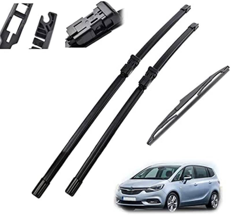 Vorne und Hinten Wischerblätter Set Für Opel Für Zafira Für Tourer C 2012-2020 Windschutzscheibe Windschutz Fenster 30 "+28" + 14" von YXDSXYG