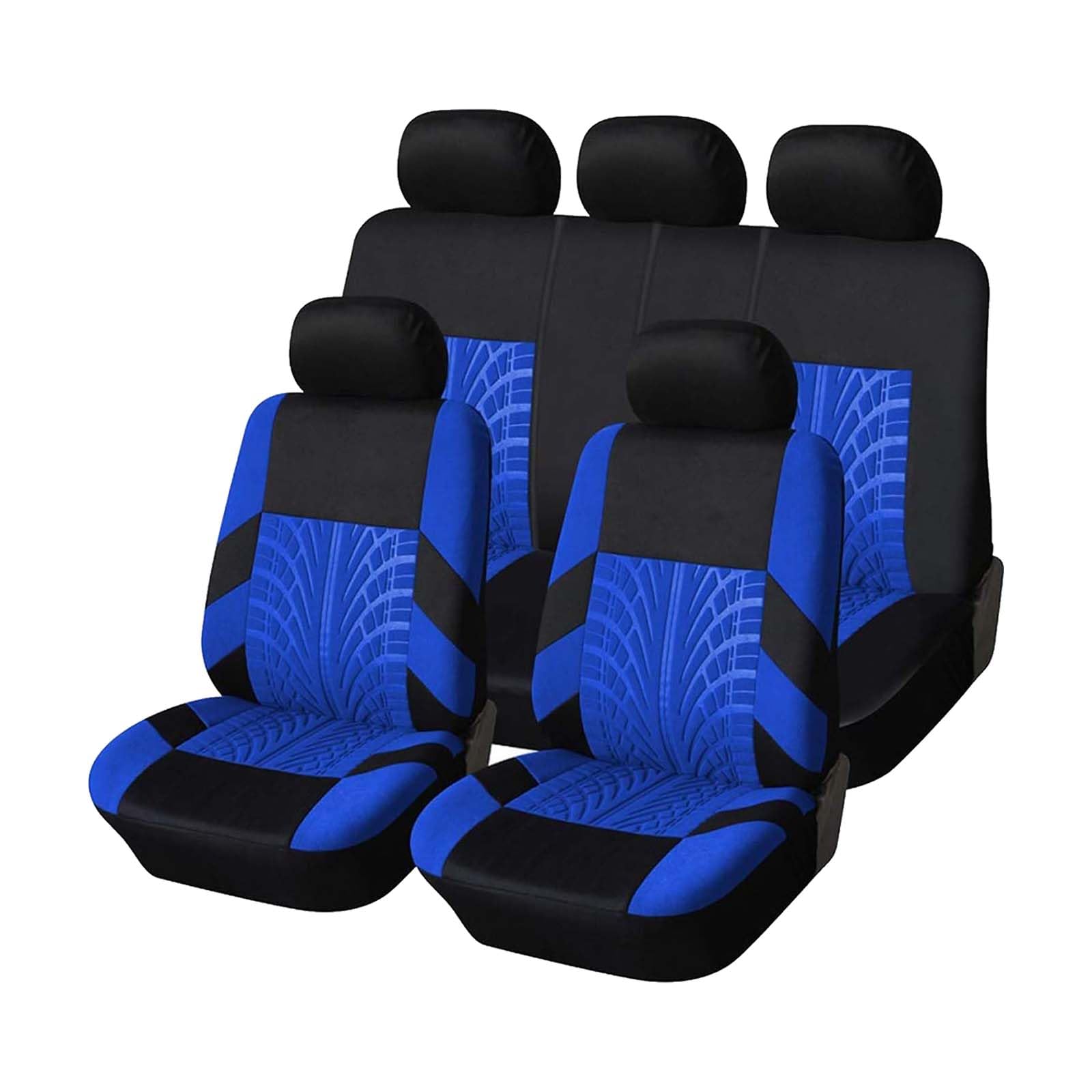 YXFCD Auto Sitzbezüge Sets für Citroen Berlingo Multispace 2008-2018, Sitzbezügesets Sitzschoner Verschleißfest Atmungsaktiv Bequem Vorne Hinten Innenraum Zubehör,B/Blue von YXFCD