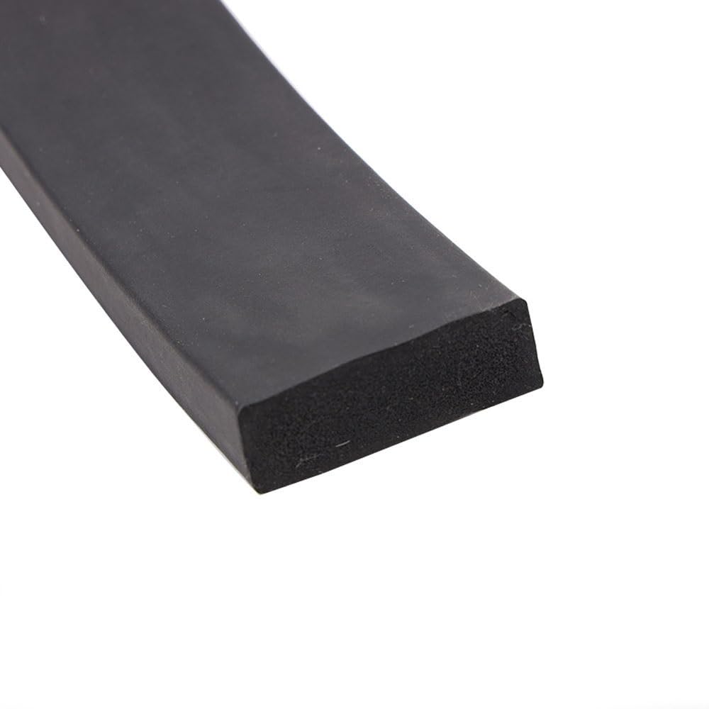 16ft 10mm Square Foam Rubber Weather Stripping, Width 5-50mm Black EPDM Rubber Foam Sealing Strip 1pc(20mm) von YXYFA