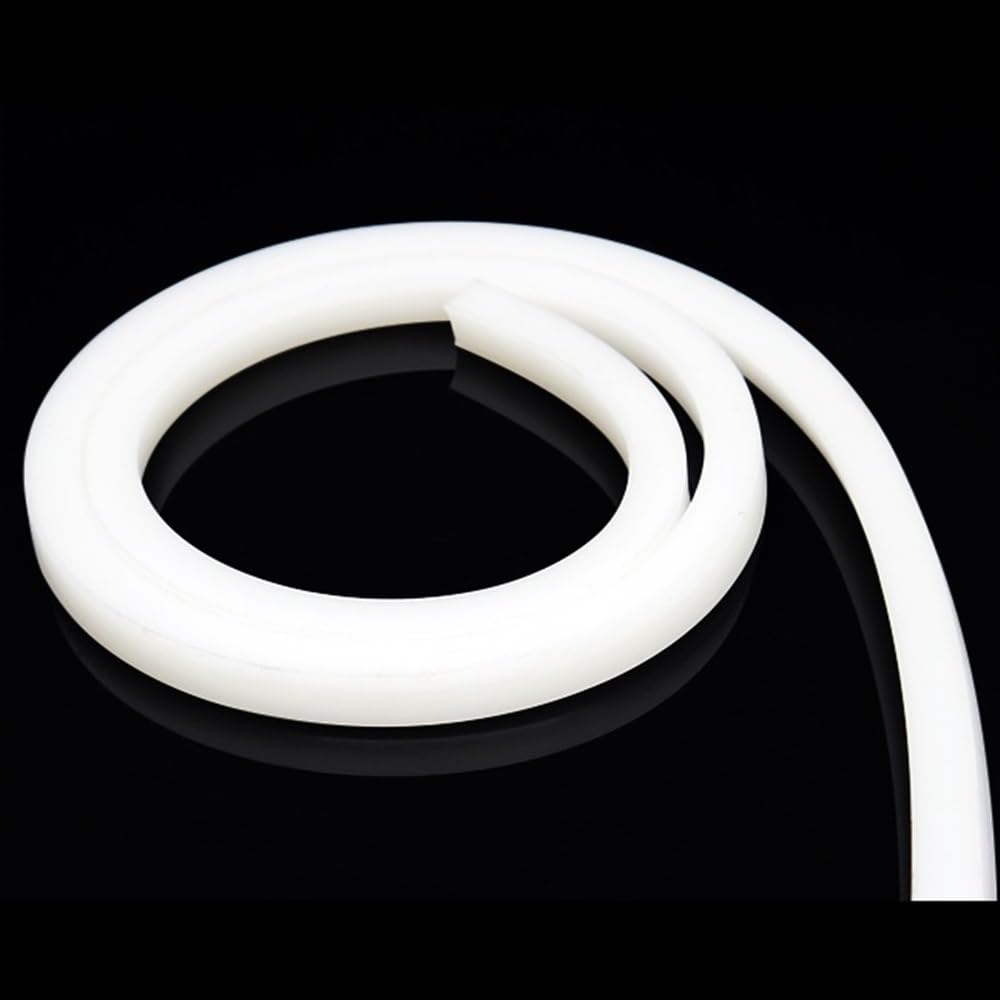 1M Square Solid Silicone Sealing Strip, Thickness 6-25mm Rectangle White Silicone Cord Rubber Strip, Anti-aging 1pc(10x10mm) von YXYFA