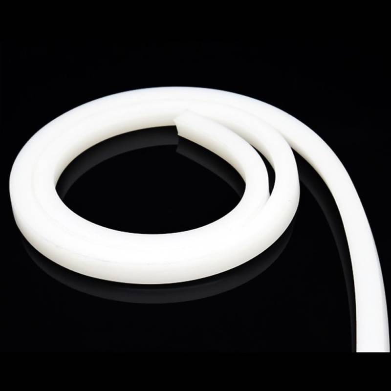 1M Square Solid Silicone Sealing Strip, Thickness 6-25mm Rectangle White Silicone Cord Rubber Strip, Anti-aging 1pc(10x8mm) von YXYFA