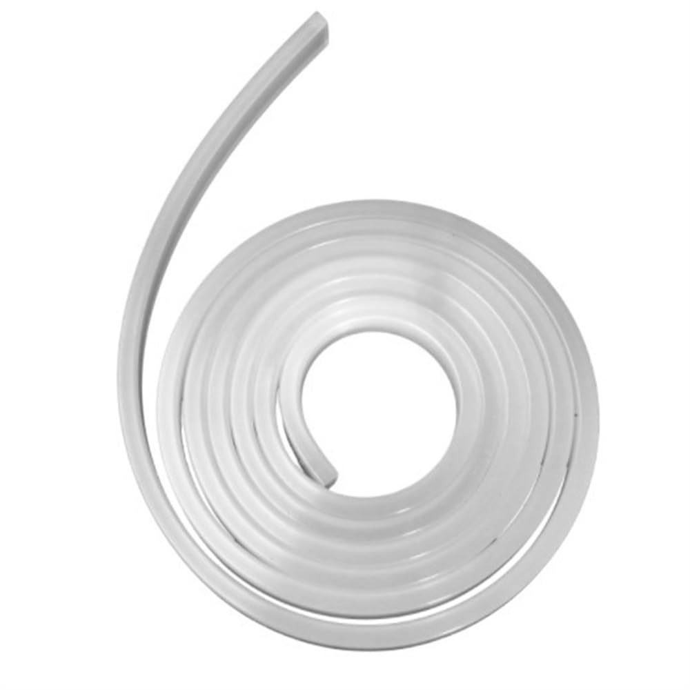 1M Square White Silicone Rubber Strip, Thickness 4-30mm Anti Oil Seal Gasket Rubber Bar, Solid Rubber Weather Strip 1pc(10x10mm) von YXYFA