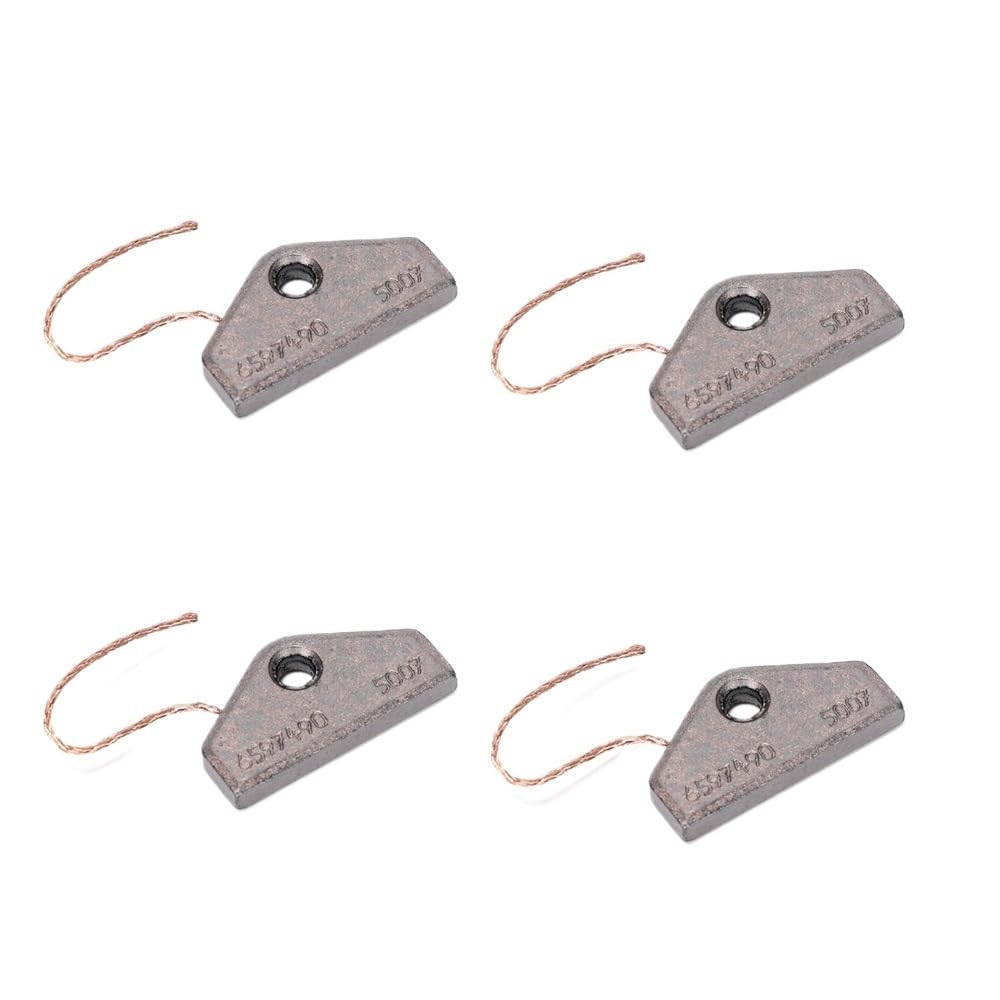 4 Stück 30 x 16 x 4 mm Trocknermotor-Kohlebürste, kupferhaltig, 6597490 5007, Compatible with Miele-Wäschetrockner 5153702/4490382 von YXYFA