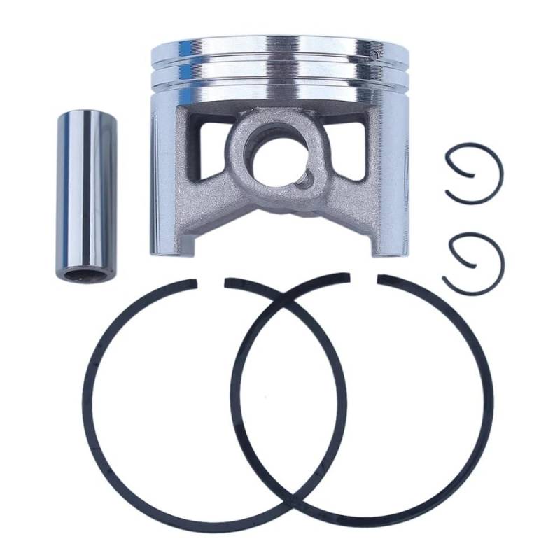 Kettensägen-Elektrowerkzeugteile, 50-mm-Kolbensätze for 044 MS440-Ringe, Sicherungsringe, 12-mm-Handgelenkstiftsatz 1128 030 2015 von YXYFA