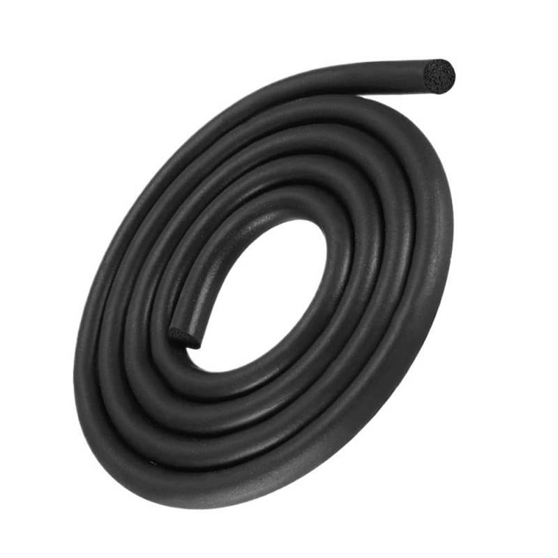 Round Foam Rubber Weather Seal Strip, Diameter 5-25mm Sound Proofing Dust Seals Foamed Seal Strip 1pc(2mX12mm) von YXYFA