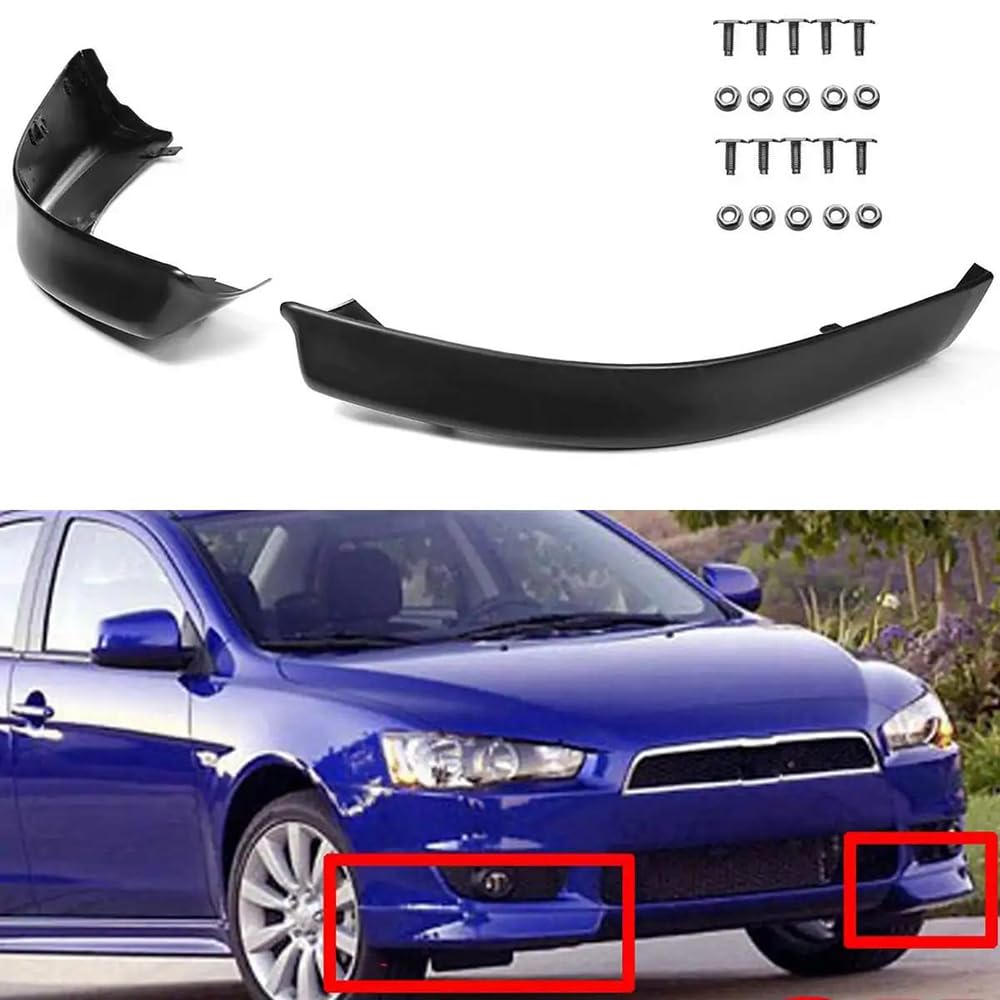 Frontstoßstangenspoiler, Für Mitsubishi Lancer 2008-2015,Lippensplitter,Diffusor,Auto Spoiler,Auto-Frontstoßstange vorne Lippe,Spoilerlippe von YYASWED