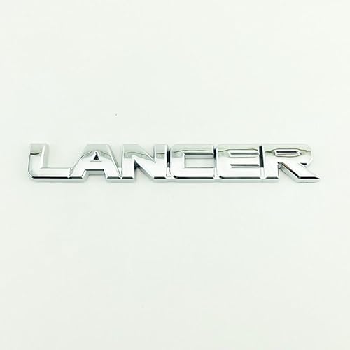 Auto Emblem,für Mitsubishi ASX Eclipse Cross/Eclipse Lancer Outlander 3D Metall Chrom Buchstabenmarke Badge Aufkleber,Kühlergrill Emblem Car Styling Autozubehör,B von YYBCDSA