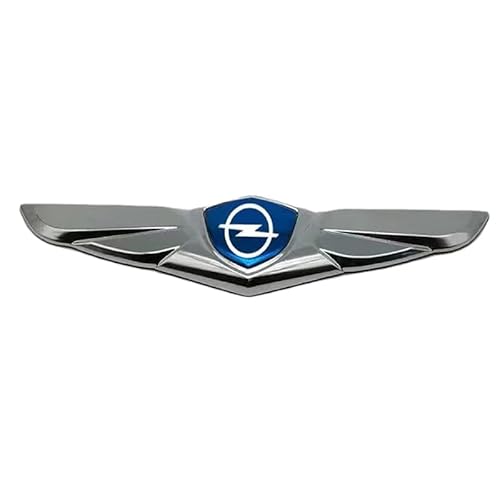 Auto Emblem,für Opel Corsa-C Corsa-D Corsa-E Corsa-F 3D Metall Chrom Buchstabenmarke Badge Aufkleber,Kühlergrill Emblem Car Styling Autozubehör,A von YYBCDSA