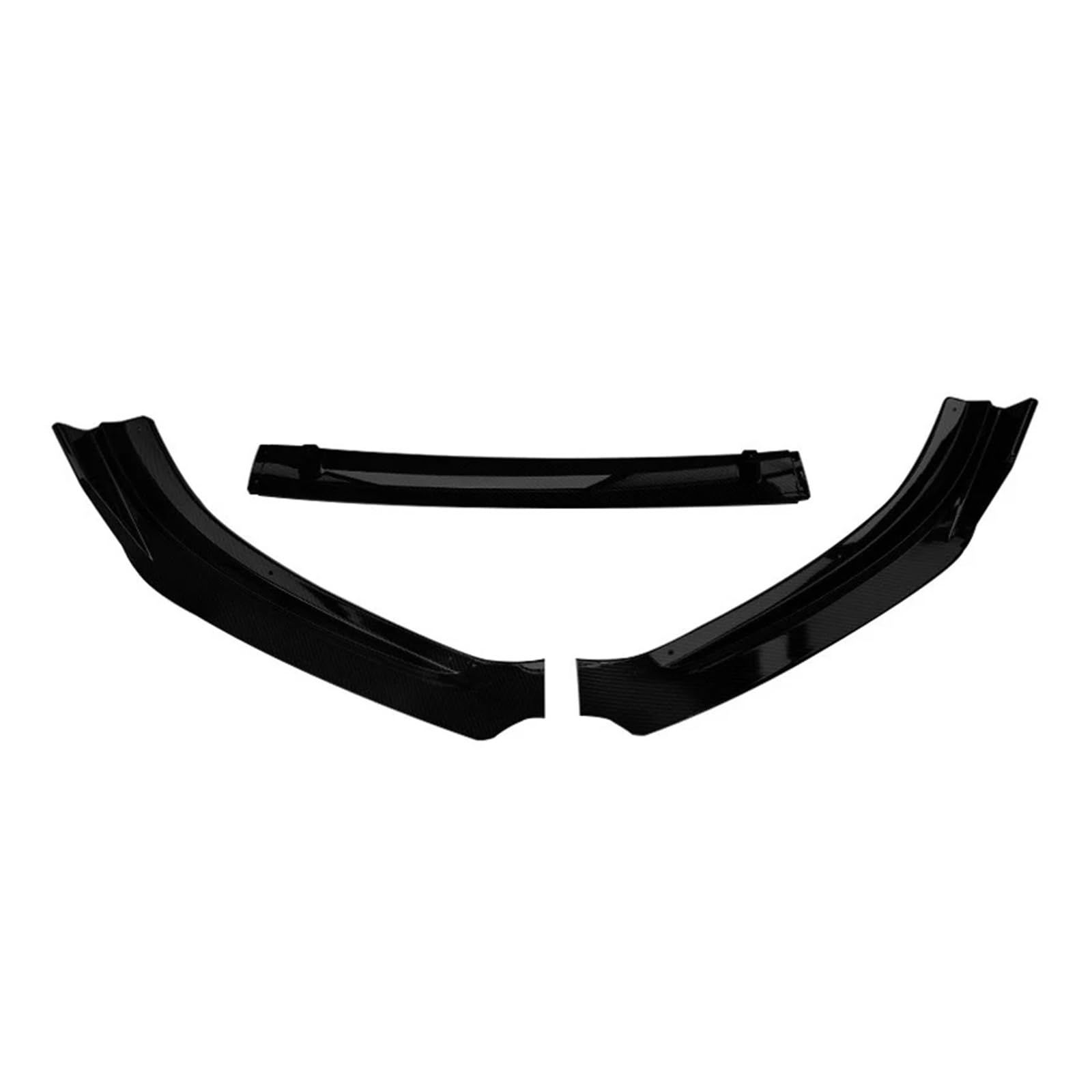 3 PCS Splitter ABS-Material Schwarz Frontschaufel Spoiler Diffusor Stoßstange Kinnlippe Kompatibel for Mazda CX-4 2016-2018(Glossy Black) von YYEFNMAZ