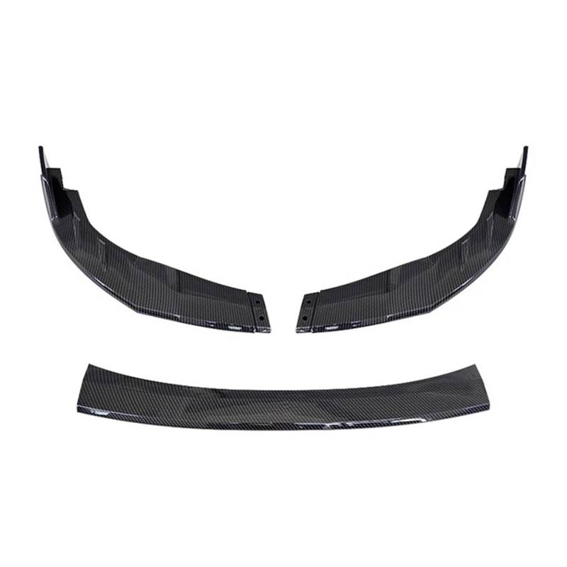 3 PCS Splitter ABS-Material Schwarz Frontschaufel Spoiler Diffusor Stoßstange Kinnlippe Kompatibel for Toyota Levin 2019(Carbon color) von YYEFNMAZ