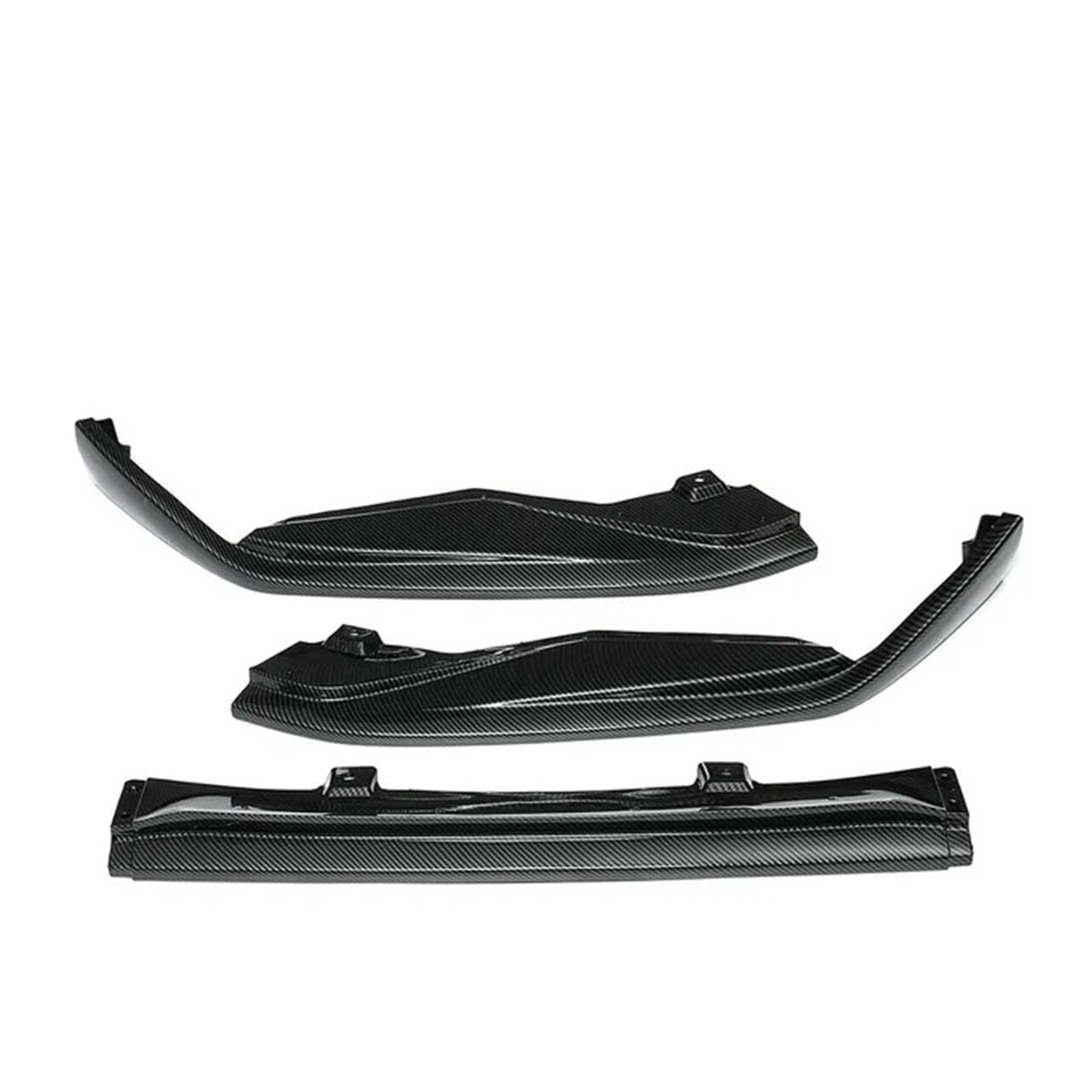 3-teiliges Auto-Frontstoßstangen-Splitter-Lippen-Body-Kit, Spoiler-Abdeckung, Zierleiste, kompatibel mit Lexus GS350 GS450 F Sport 4-türigem Modell 2013 2014 2015(Carbon look) von YYEFNMAZ