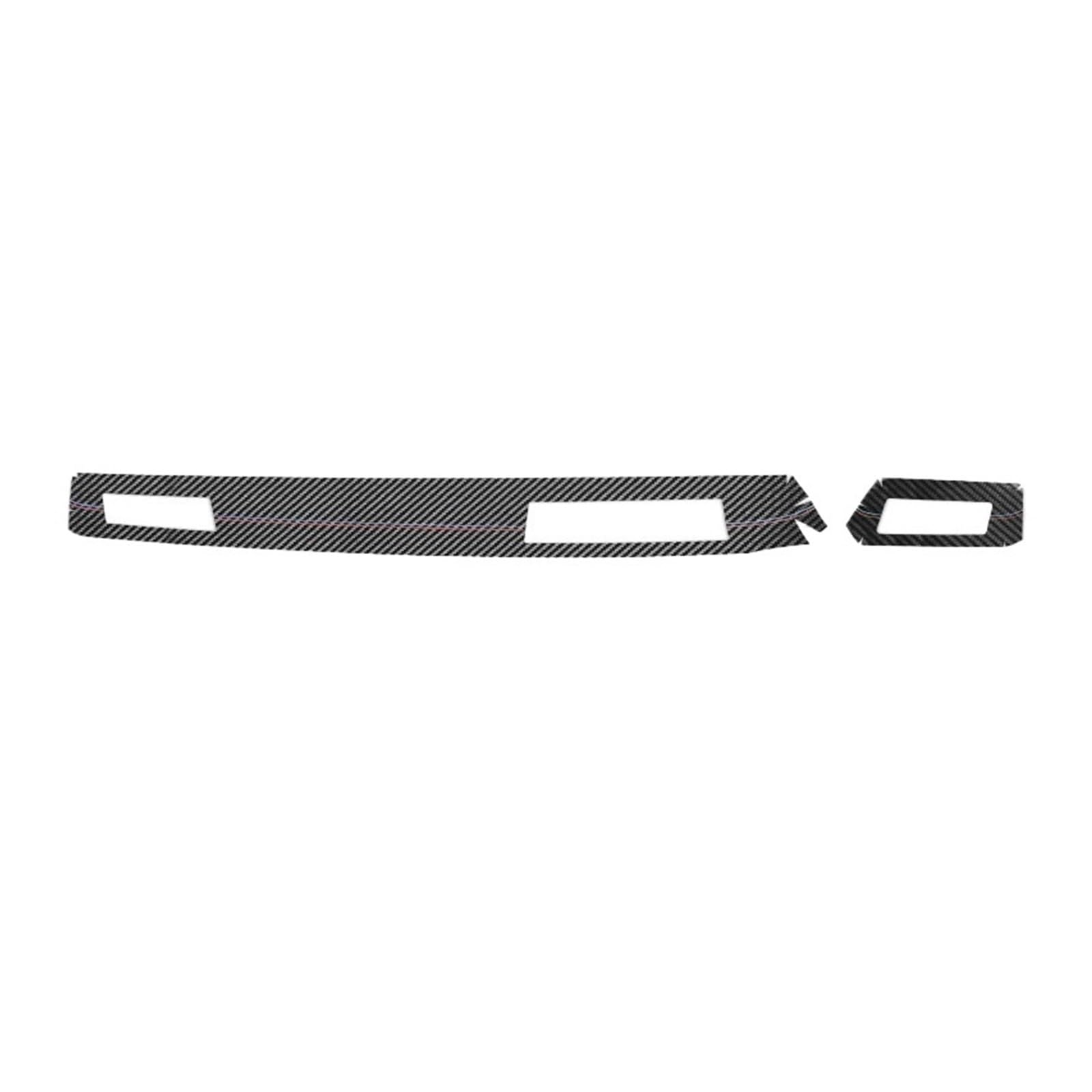 Kohlefaser-kompatibel for BMW 5er E60 2004–2010, Air-Out-Panel-Zierleiste, Performance-Aufkleber, Auto-Innenzubehör(Carbon Leather RHD) von YYEFNMAZ